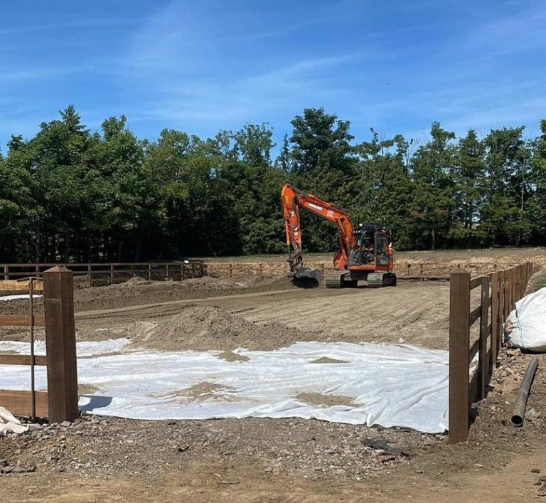Constructing a Horse Riding Arena