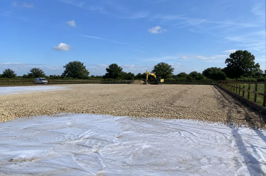 Arena construction stone and membrane